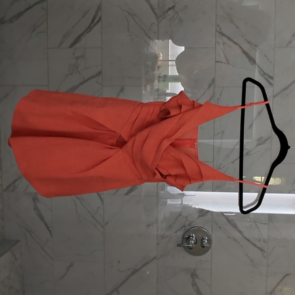 Orange cutout romper